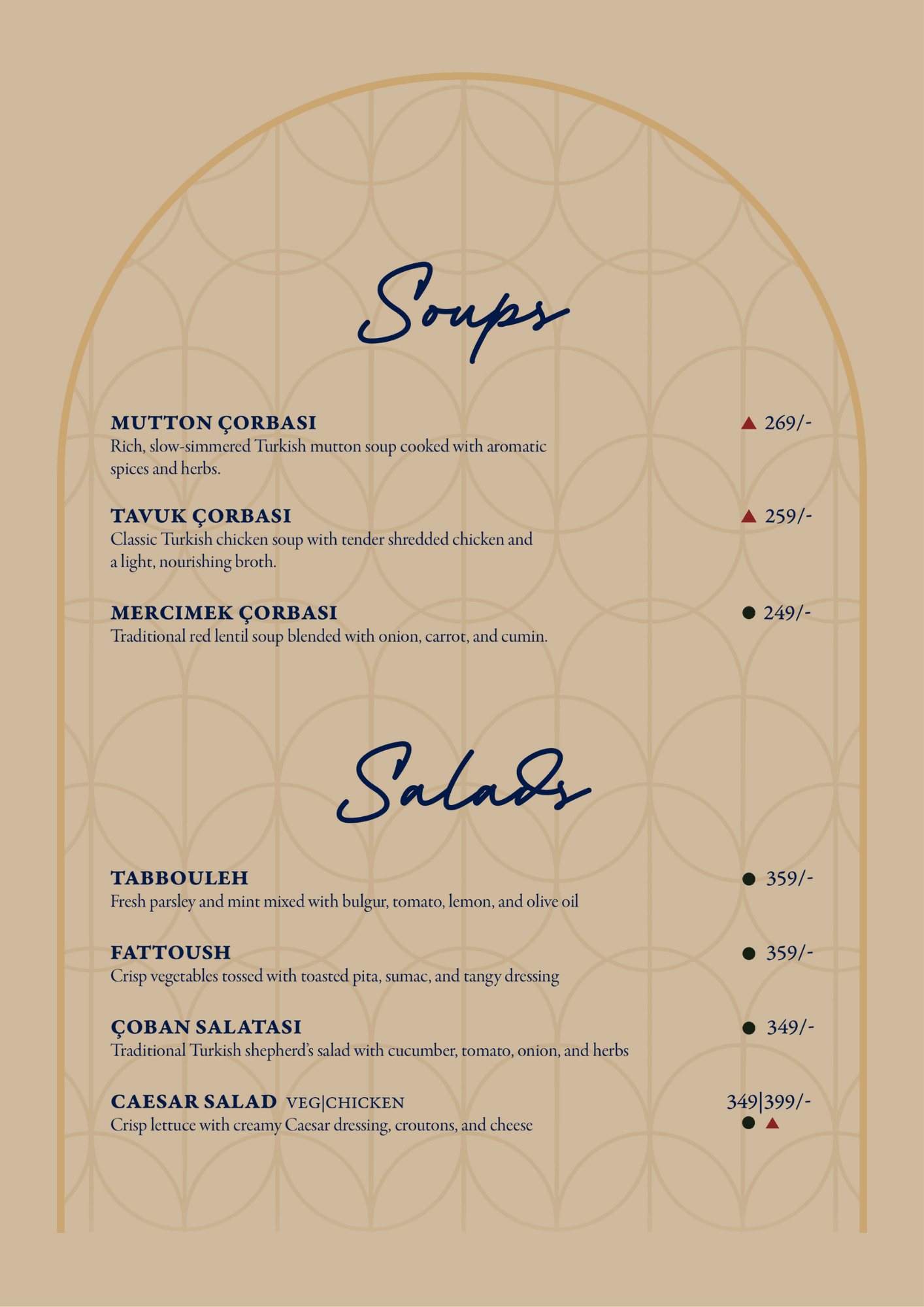 Menu Page 1
